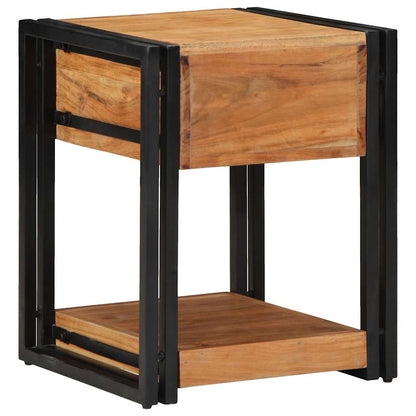 vidaXL Bedside Cabinet 2 pcs Brown 40 x 40 x 50 cm Solid Acacia Wood