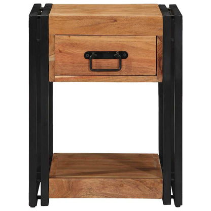 vidaXL Bedside Cabinet 2 pcs Brown 40 x 40 x 50 cm Solid Acacia Wood