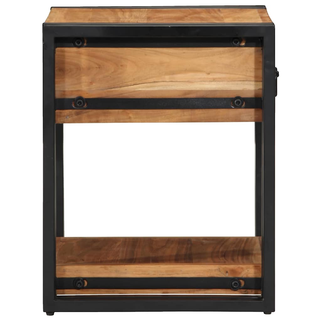 vidaXL Bedside Cabinet 2 pcs Brown 40 x 40 x 50 cm Solid Acacia Wood