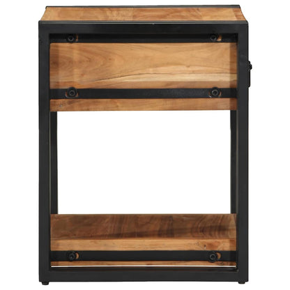 vidaXL Bedside Cabinet 2 pcs Brown 40 x 40 x 50 cm Solid Acacia Wood