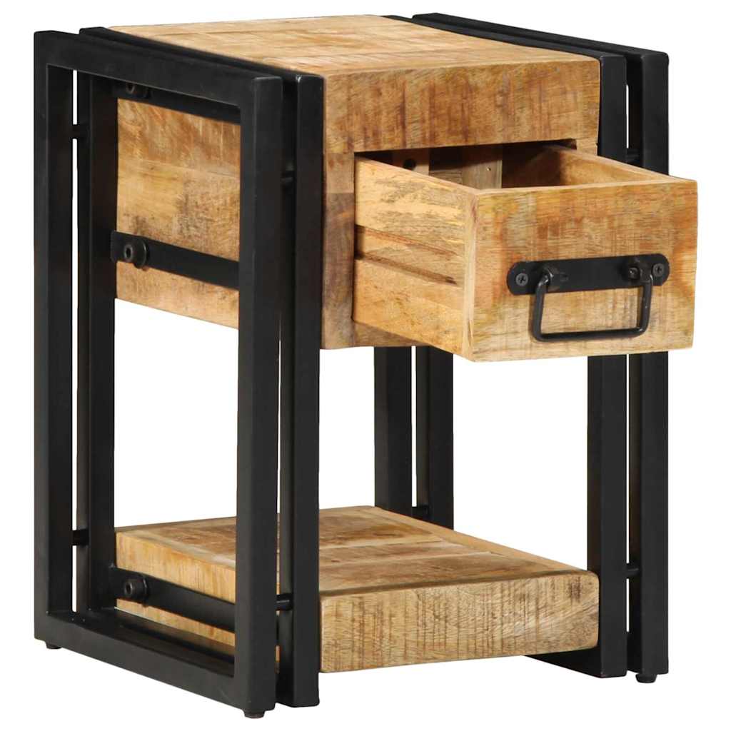 vidaXL Bedside Cabinet Brown 30 x 30 x 40 cm Solid Mango Wood