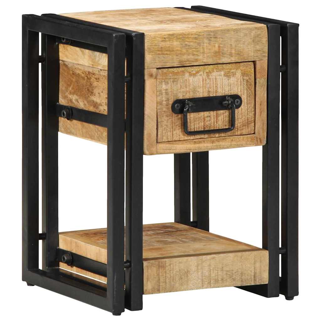 vidaXL Bedside Cabinet Brown 30 x 30 x 40 cm Solid Mango Wood