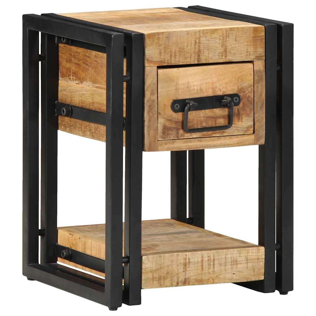 vidaXL Bedside Cabinet Brown 30 x 30 x 40 cm Solid Mango Wood
