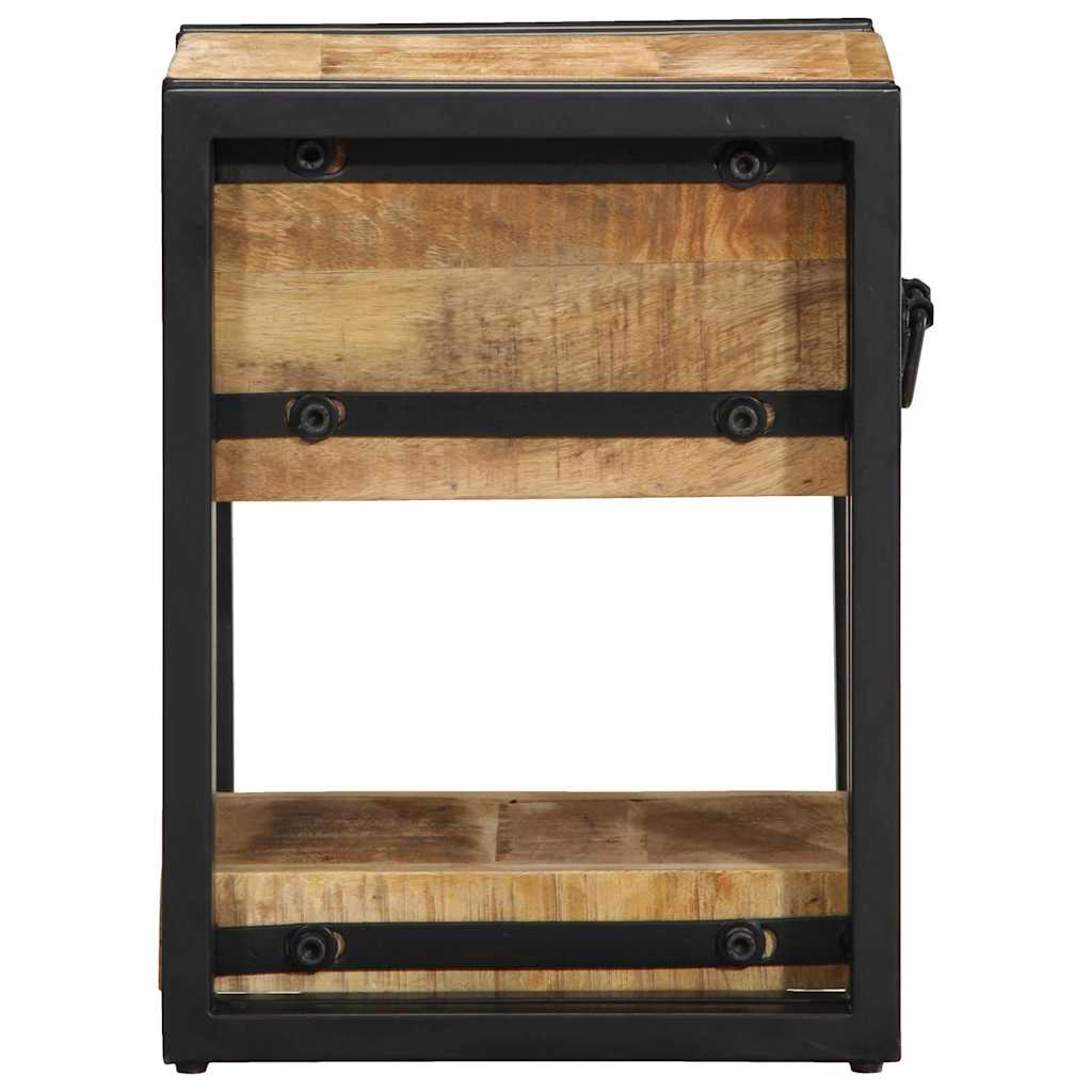 vidaXL Bedside Cabinet Brown 30 x 30 x 40 cm Solid Mango Wood