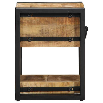 vidaXL Bedside Cabinet Brown 30 x 30 x 40 cm Solid Mango Wood