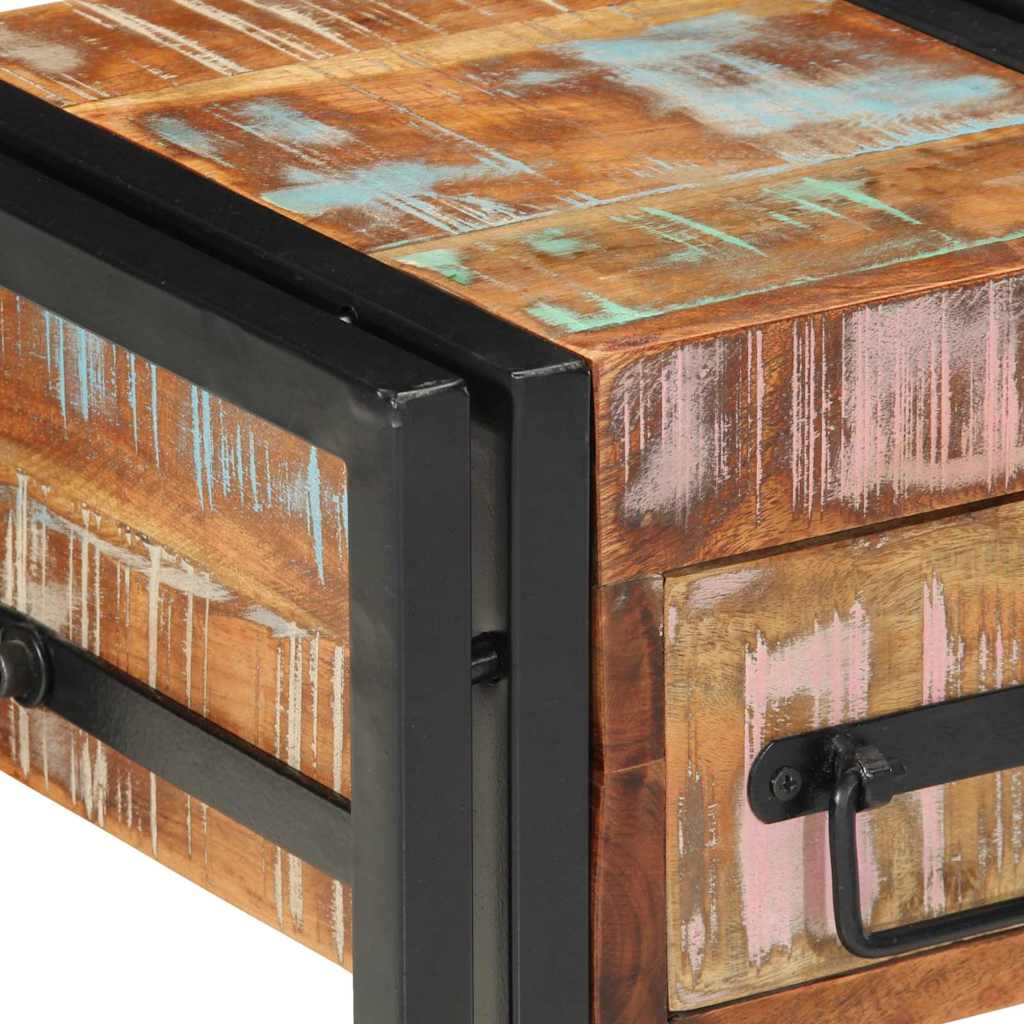 vidaXL Bedside Cabinet 2 pcs 30 x 30 x 40 cm Solid Reclaim Wood
