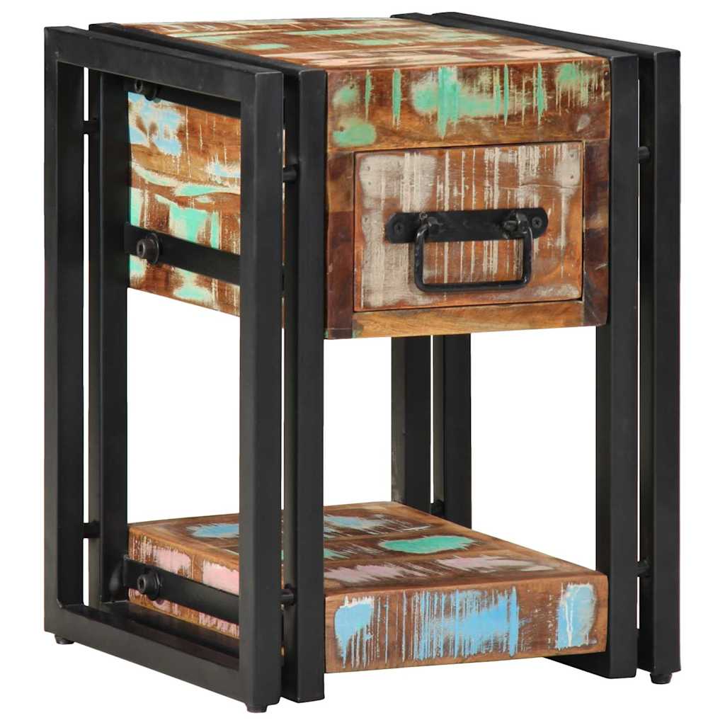 vidaXL Bedside Cabinet 2 pcs 30 x 30 x 40 cm Solid Reclaim Wood