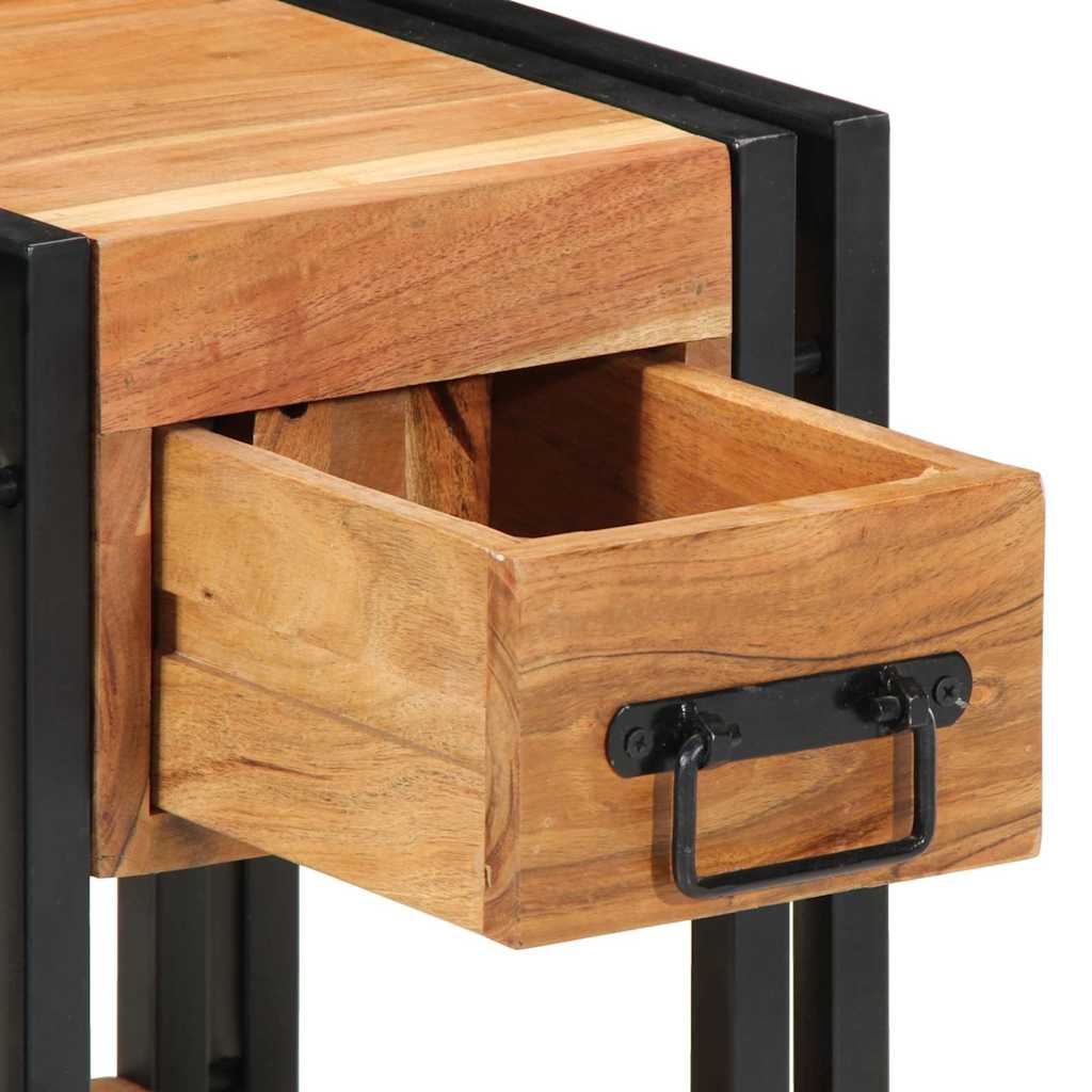 vidaXL Bedside Cabinet Brown 30 x 30 x 40 cm Solid Acacia Wood