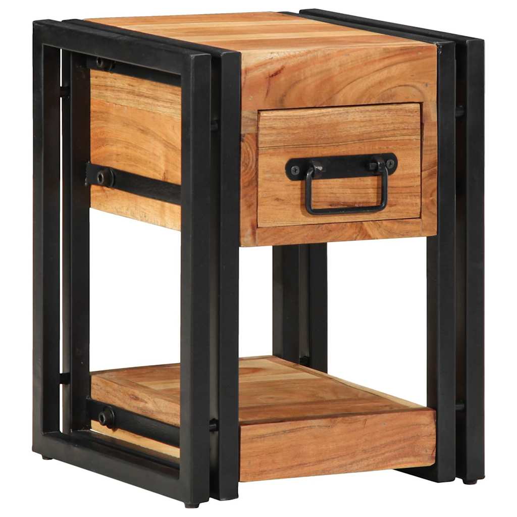 vidaXL Bedside Cabinet Brown 30 x 30 x 40 cm Solid Acacia Wood