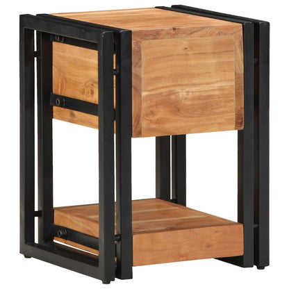 vidaXL Bedside Cabinet Brown 30 x 30 x 40 cm Solid Acacia Wood