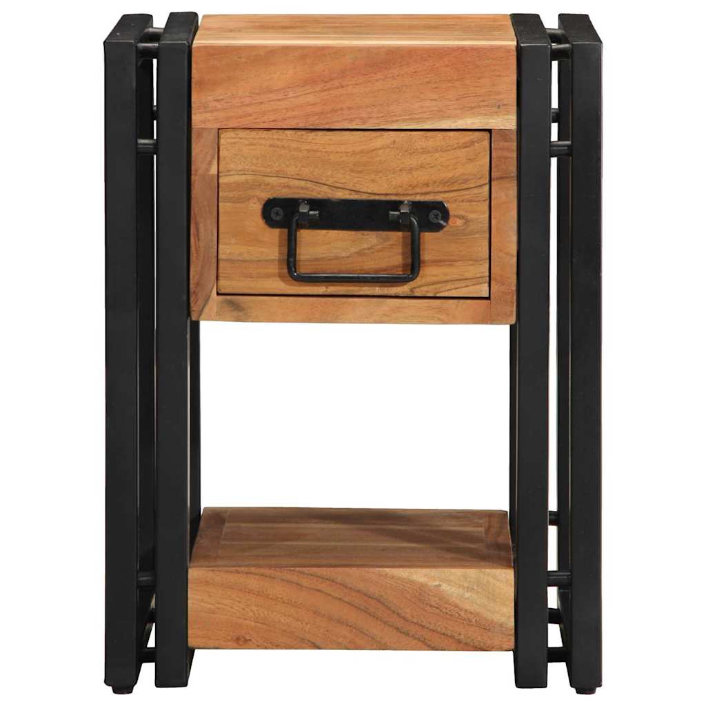 vidaXL Bedside Cabinet Brown 30 x 30 x 40 cm Solid Acacia Wood