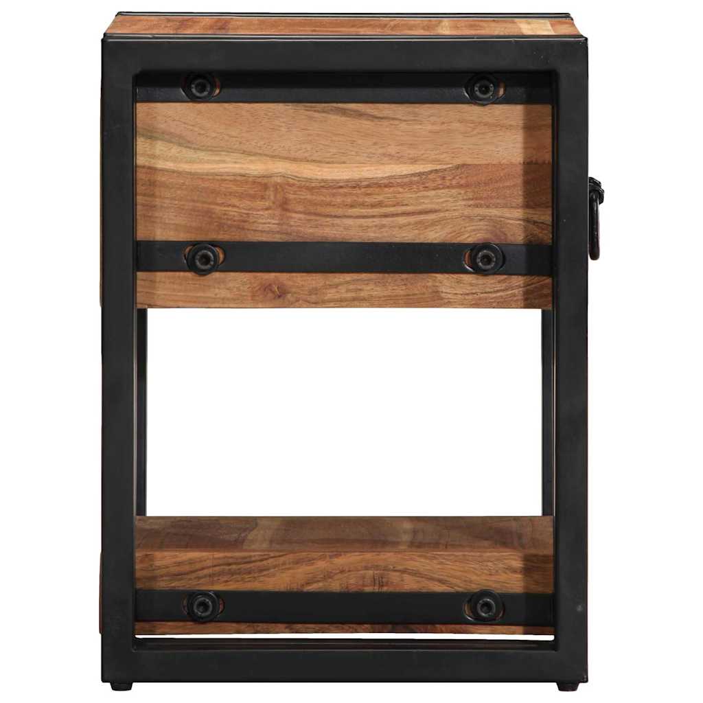 vidaXL Bedside Cabinet Brown 30 x 30 x 40 cm Solid Acacia Wood