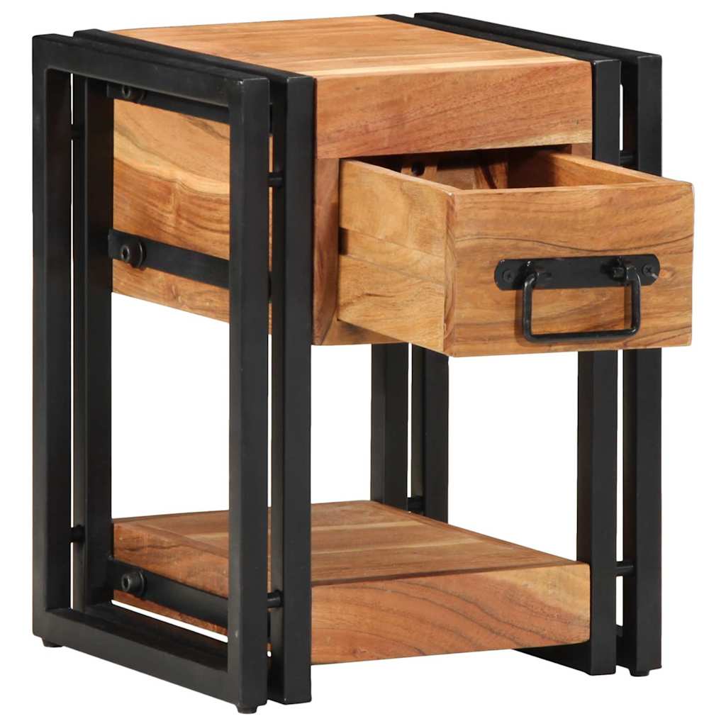 vidaXL Bedside Cabinet 2 pcs Brown 30 x 30 x 40 cm Solid Acacia Wood