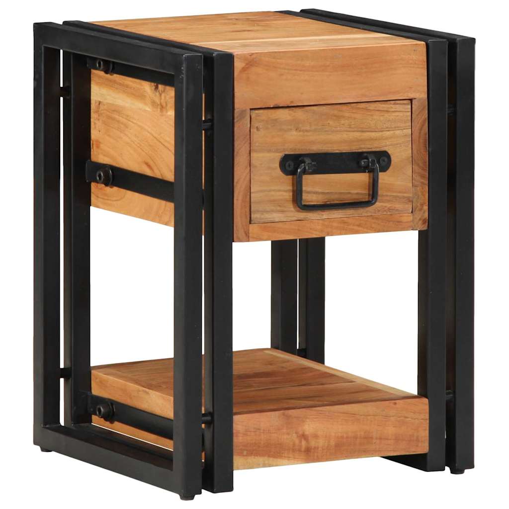 vidaXL Bedside Cabinet 2 pcs Brown 30 x 30 x 40 cm Solid Acacia Wood