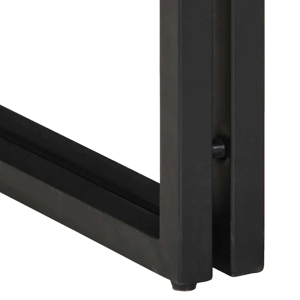 vidaXL End Table Brown and Black 30 x 30 x 40 cm Solid Mango Wood