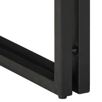 vidaXL End Table Brown and Black 30 x 30 x 40 cm Solid Mango Wood