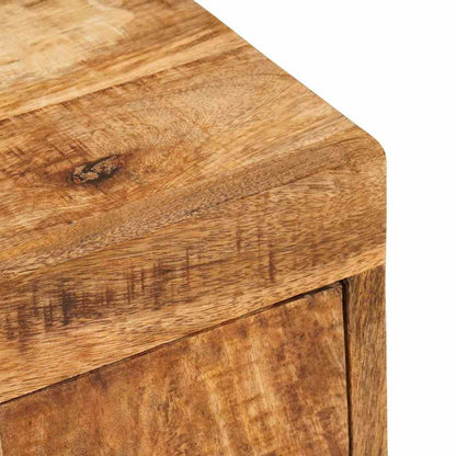 vidaXL Bedside Table Brown 35 x 33 x 48 cm Solid Mango Wood