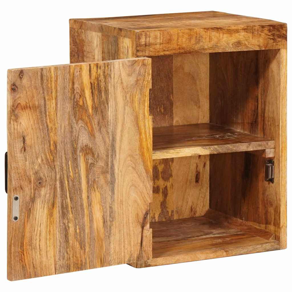 vidaXL Bedside Table Brown 35 x 33 x 48 cm Solid Mango Wood