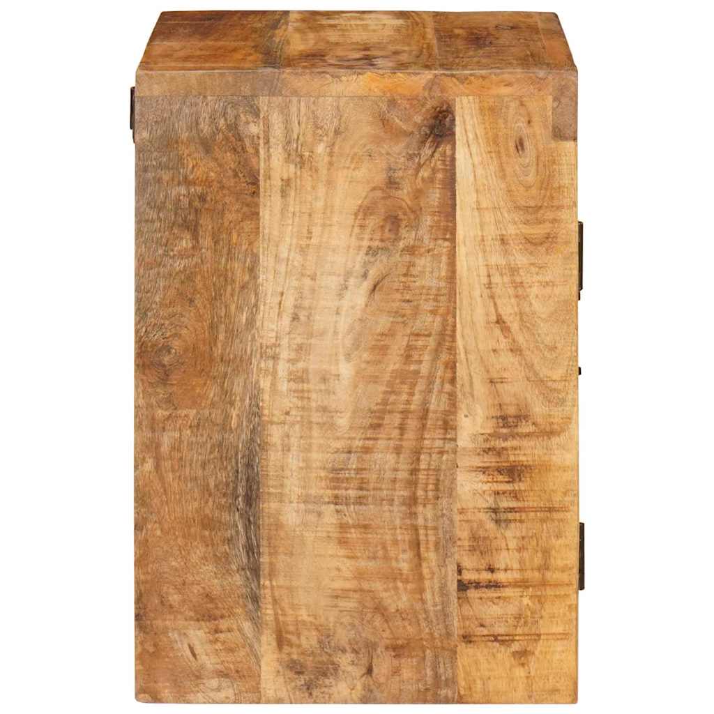 vidaXL Bedside Table Brown 35 x 33 x 48 cm Solid Mango Wood