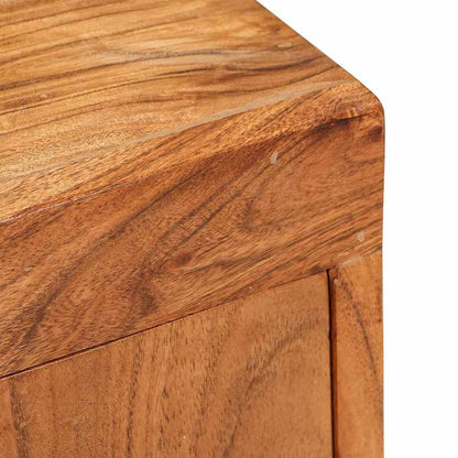 vidaXL Bedside Table Brown 35 x 33 x 48 cm Solid Wood Acacia