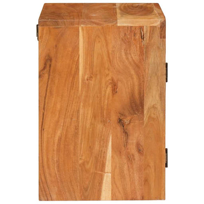 vidaXL Bedside Table Brown 35 x 33 x 48 cm Solid Wood Acacia