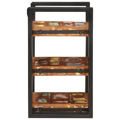 vidaXL Bedside Table 2 pcs Brown and Black Solid Reclaim wood