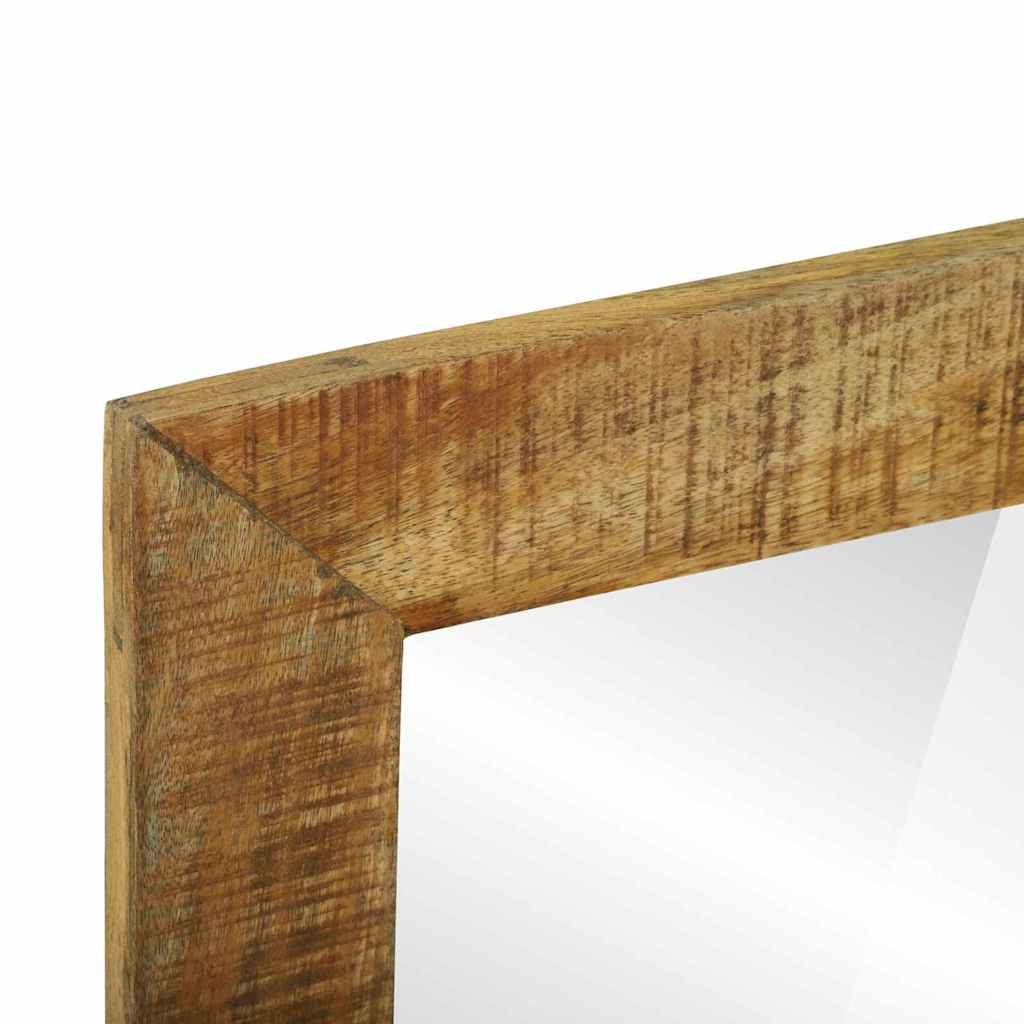 vidaXL Bathroom Mirror Brown 50 x 22 x 70 cm Solid Mango Wood