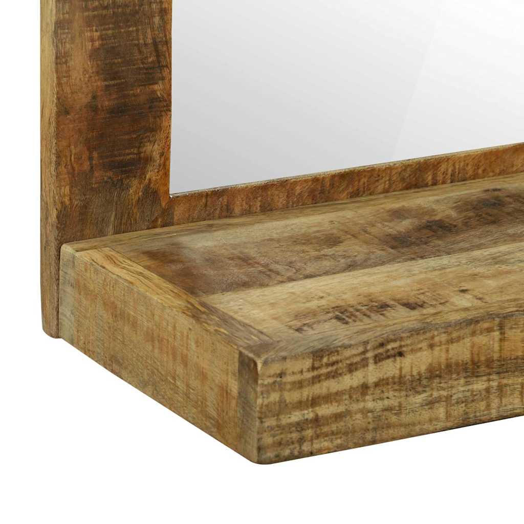 vidaXL Bathroom Mirror Brown 50 x 22 x 70 cm Solid Mango Wood
