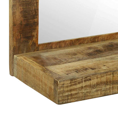 vidaXL Bathroom Mirror Brown 50 x 22 x 70 cm Solid Mango Wood