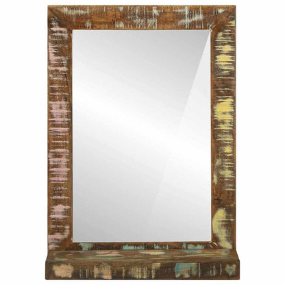 vidaXL Bathroom Mirror Brown 50 x 22 x 70 cm Solid Reclaim Wood