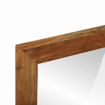 vidaXL Bathroom Mirror Brown 50 x 22 x 70 cm Solid Acacia Wood