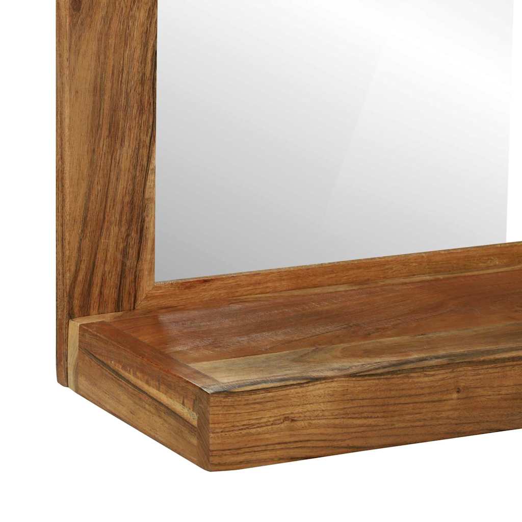 vidaXL Bathroom Mirror Brown 50 x 22 x 70 cm Solid Acacia Wood