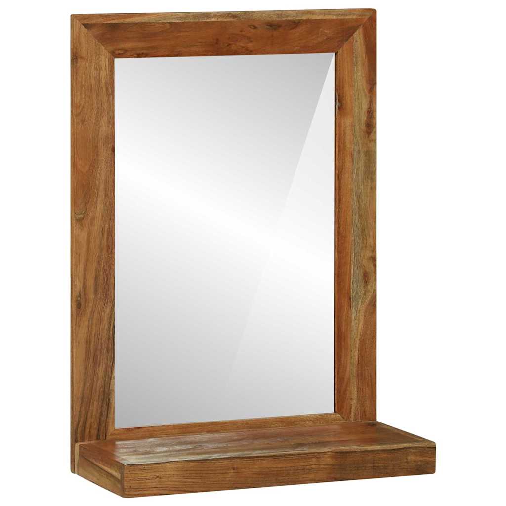 vidaXL Bathroom Mirror Brown 50 x 22 x 70 cm Solid Acacia Wood