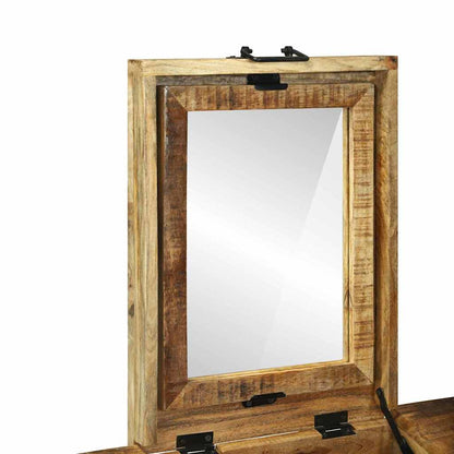 vidaXL Bedroom Dressing Tables Brown 90 x 50 x 75 cm Solid Mango wood