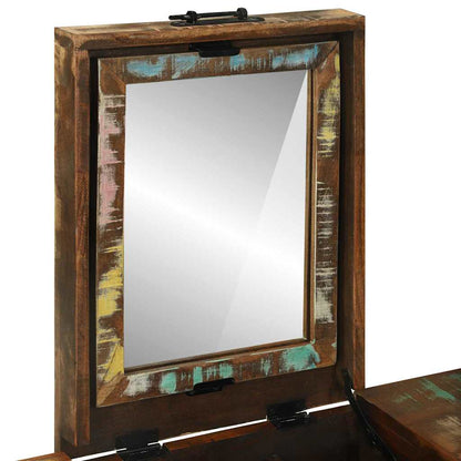 vidaXL Bedroom Dressing Tables Multicolour Solid Reclaim wood