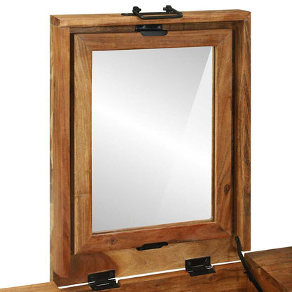 vidaXL Bedroom Dressing Tables Brown 90 x 50 x 75 cm Solid Acacia wood