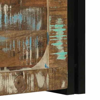 vidaXL Storage Box Brown and Black 50 x 50 x 50 cm Solid Reclaim Wood