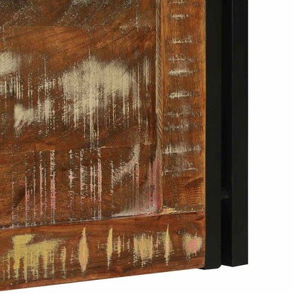 vidaXL Storage Box Brown and Black 80 x 50 x 50 cm Reclaimed Wood