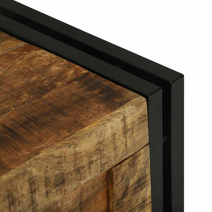 vidaXL Storage Box Brown and Black 40 x 40 x 40 cm Solid Mango Wood