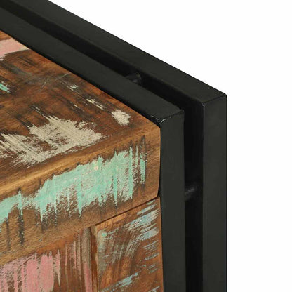 vidaXL Storage Box Brown and Black 40 x 40 x 40 cm Solid Acacia Wood