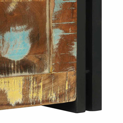 vidaXL Storage Box Brown and Black 40 x 40 x 40 cm Solid Acacia Wood