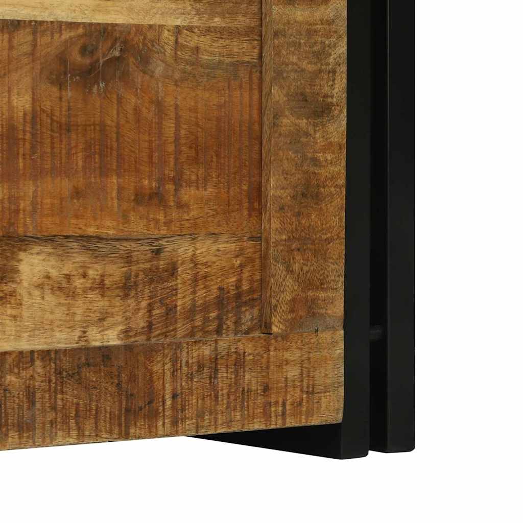 vidaXL Storage Box Brown and Black 60 x 40 x 41 cm Solid Mango Wood