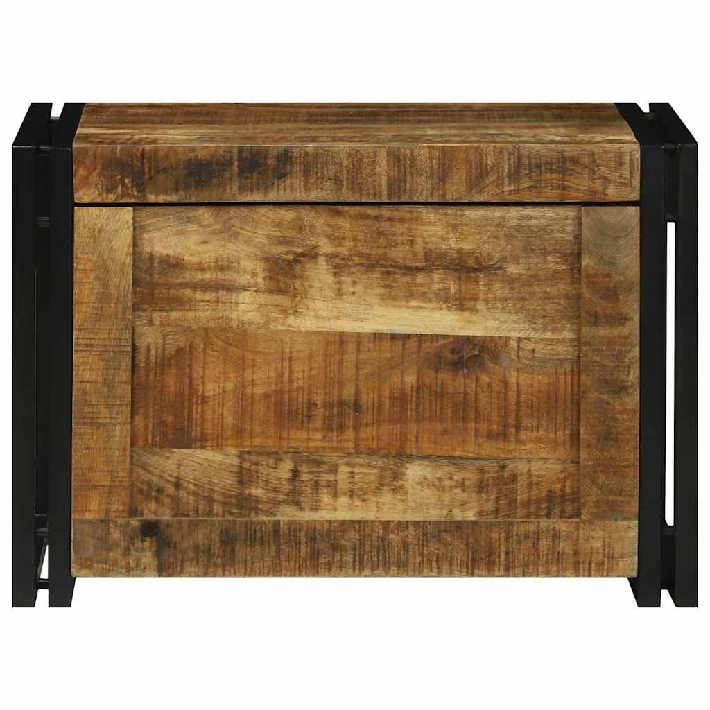 vidaXL Storage Box Brown and Black 60 x 40 x 41 cm Solid Mango Wood