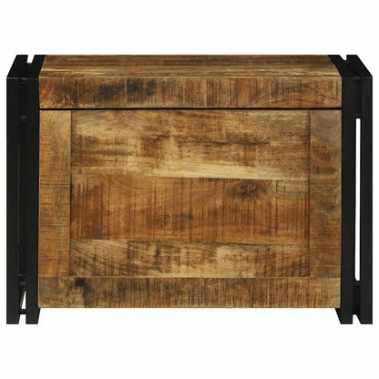 vidaXL Storage Box Brown and Black 60 x 40 x 41 cm Solid Mango Wood
