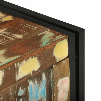 vidaXL Storage Box Brown and Black 60 x 40 x 41 cm Reclaimed Wood