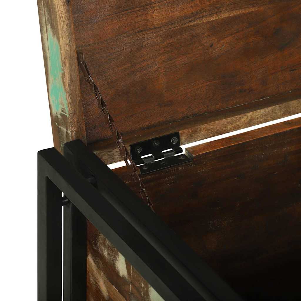 vidaXL Storage Box Brown and Black 60 x 40 x 41 cm Reclaimed Wood