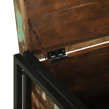 vidaXL Storage Box Brown and Black 60 x 40 x 41 cm Reclaimed Wood