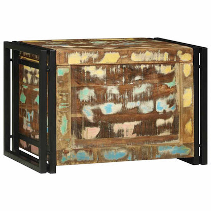 vidaXL Storage Box Brown and Black 60 x 40 x 41 cm Reclaimed Wood