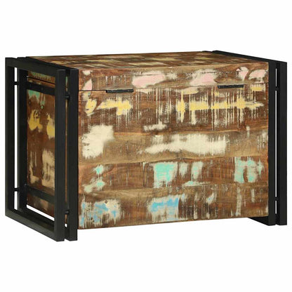 vidaXL Storage Box Brown and Black 60 x 40 x 41 cm Reclaimed Wood