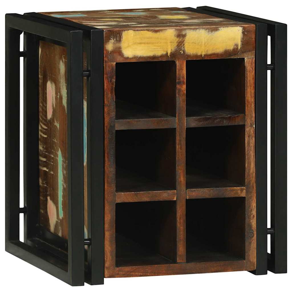vidaXL Wine Rack 35 x 35 x 39 cm Solid Reclaim Wood